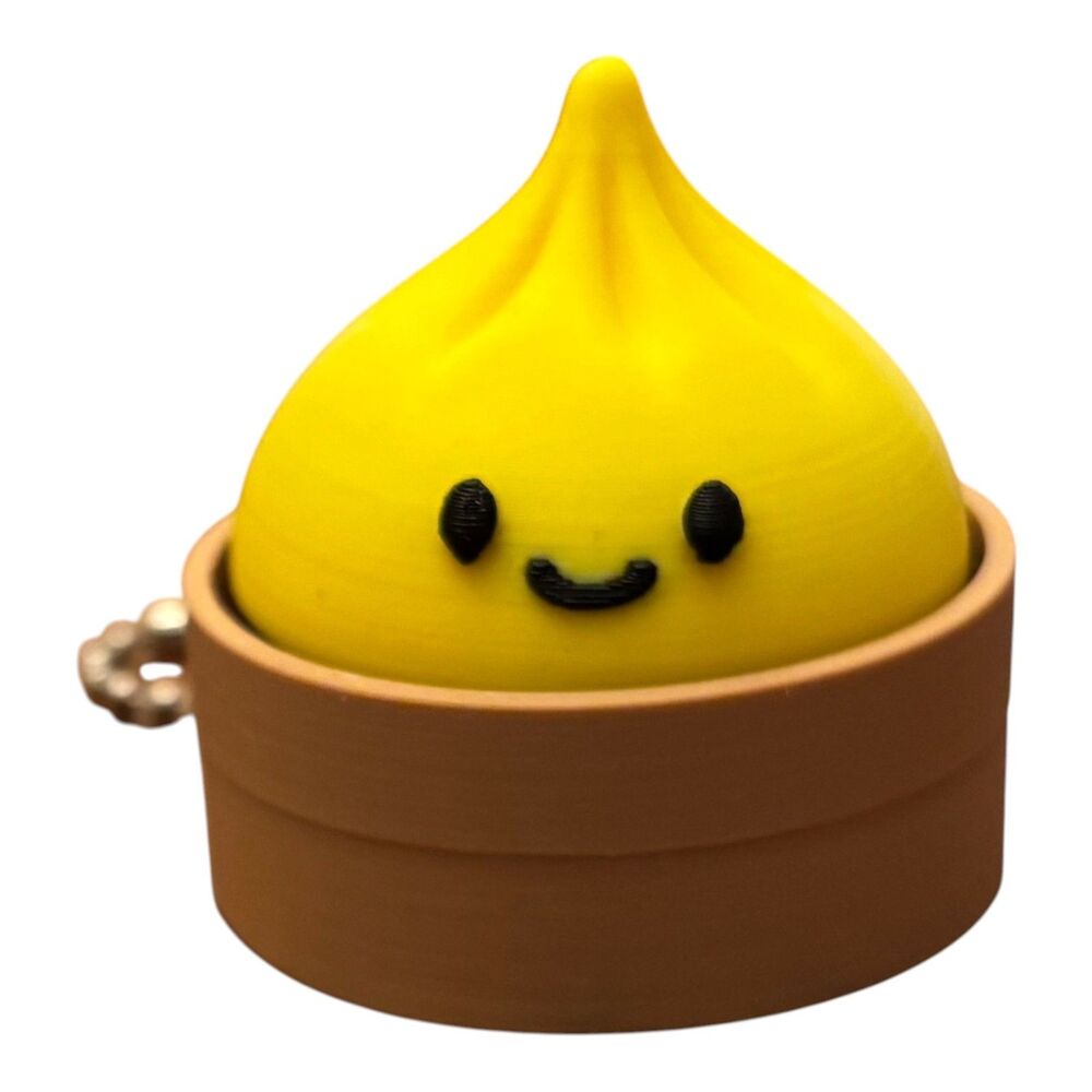 3D Printed Dumpling Clicker Fidget Toy – Yellow/Caramel - CL032-1022